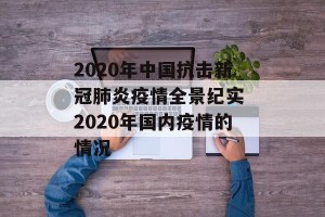 2020年中国抗击新冠肺炎疫情全景纪实 2020年国内疫情的情况